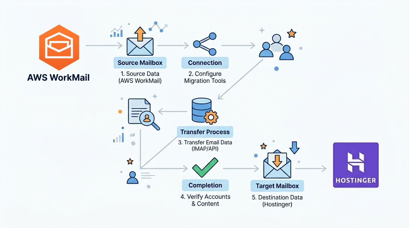 Migrating from AWS WorkMail to Hostinger Email